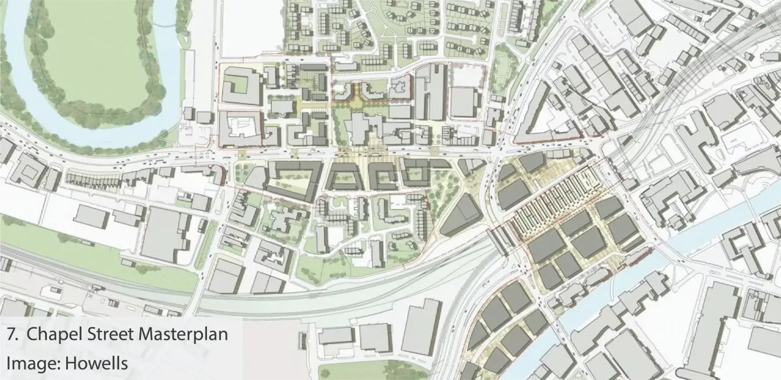 A photograph showing one of the key views of the proposed development location