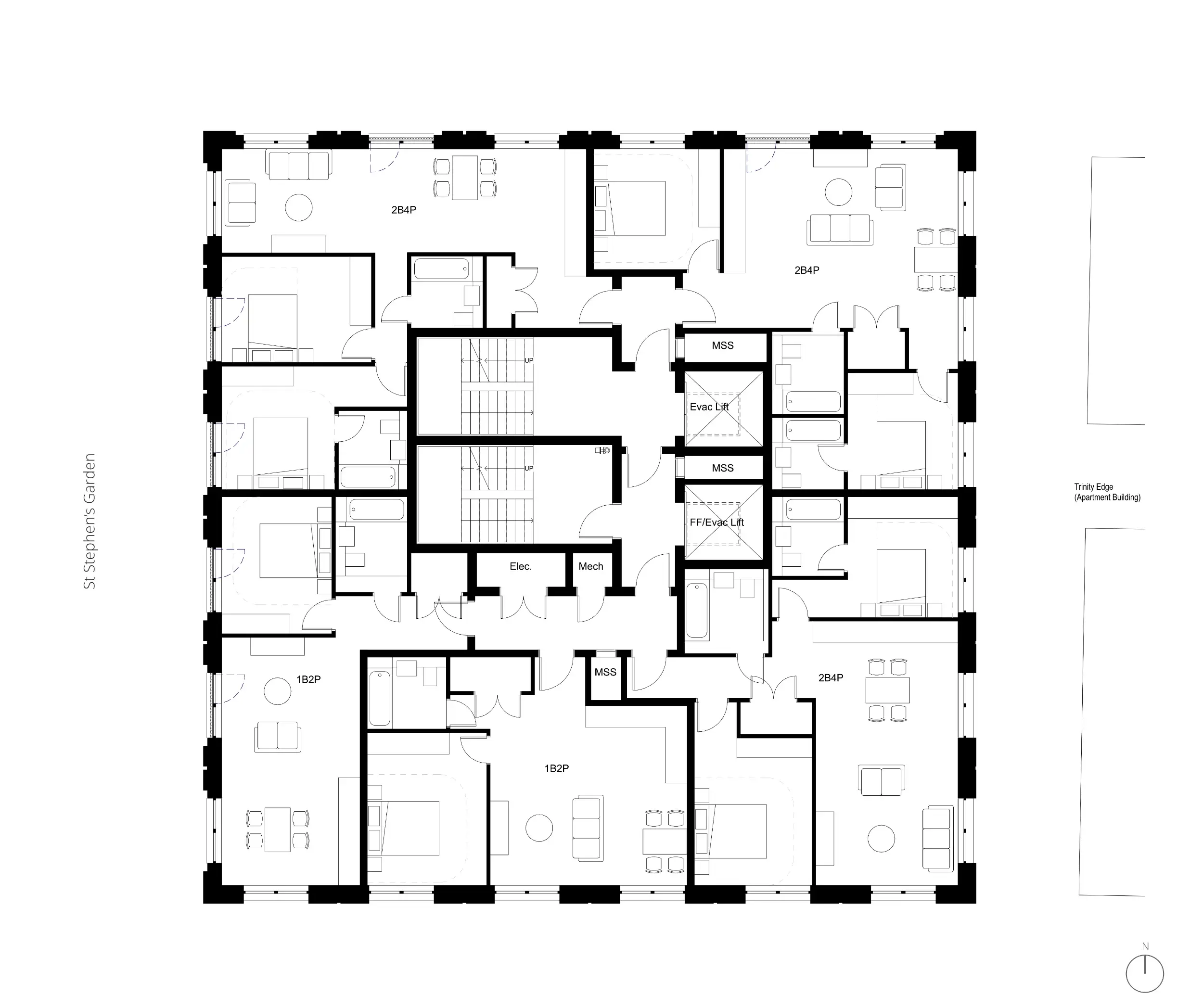 An image showing a typical floor arrangement